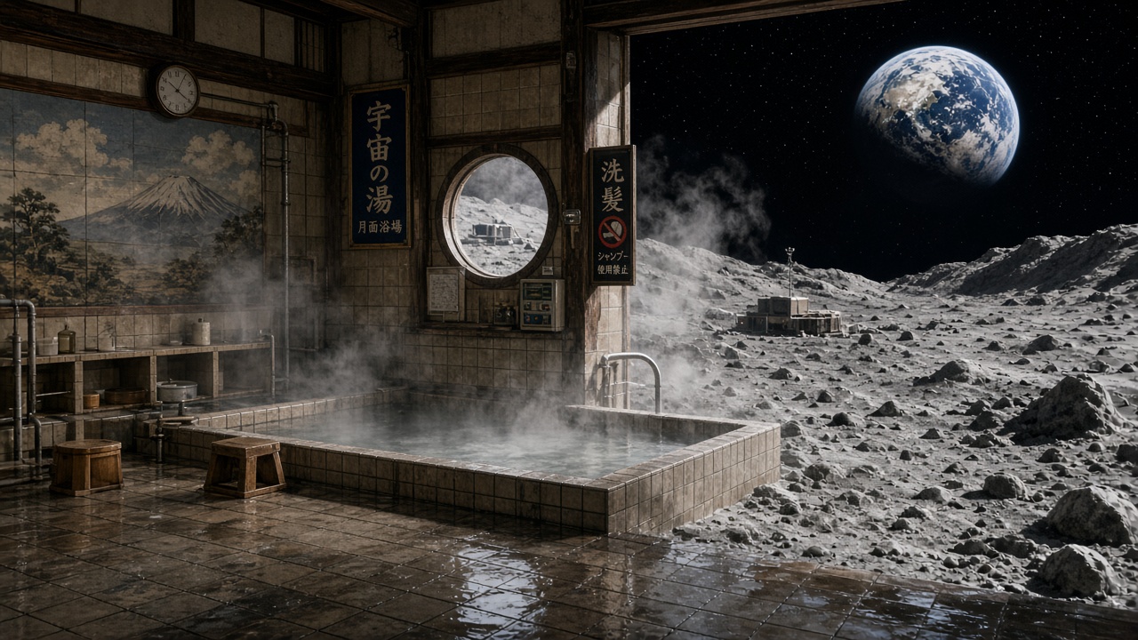 月面の銭湯