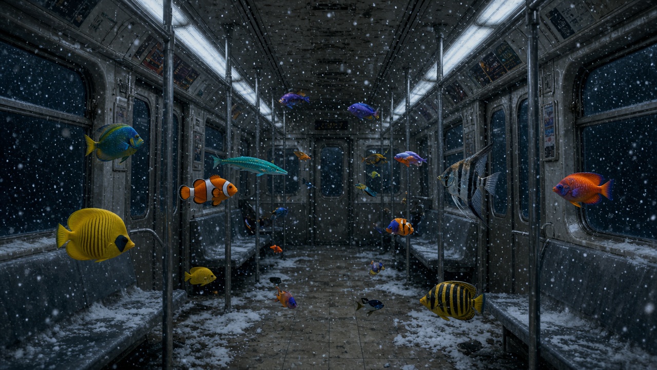 雪の熱帯魚