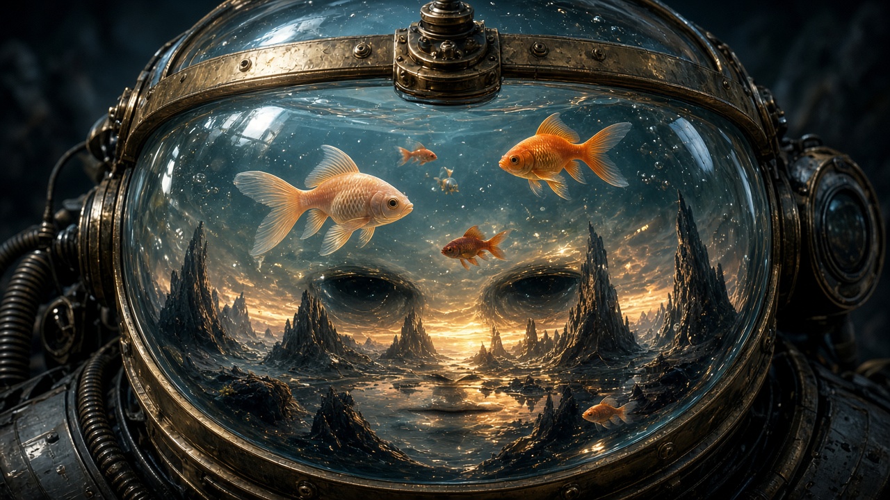 金魚鉢の宇宙服