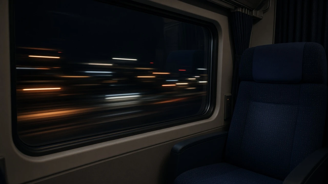 夜行列車の窓