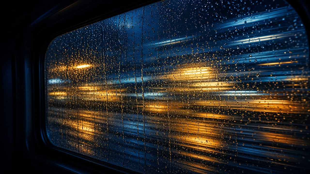 夜汽車の窓