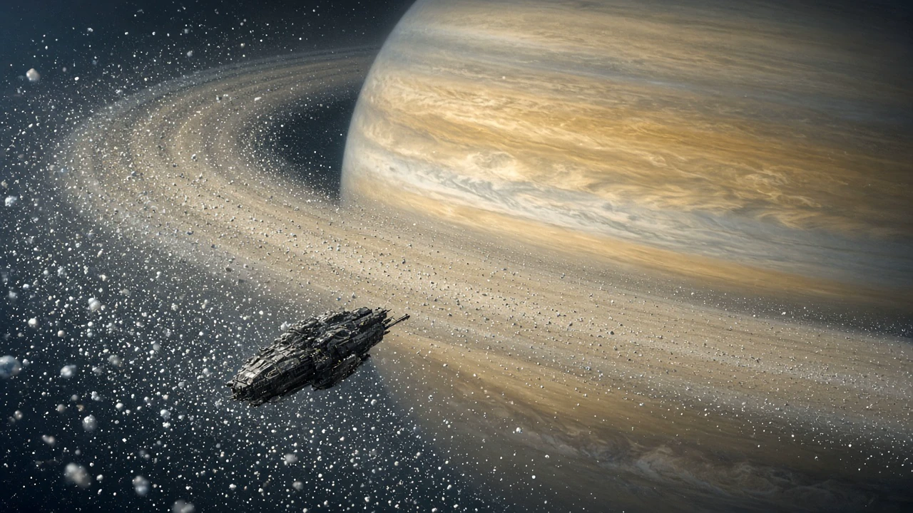 土星の環の観測船