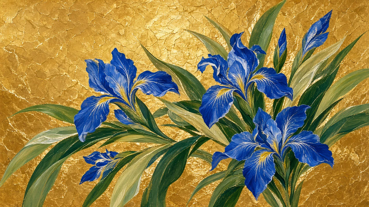 琳派風の燕子花