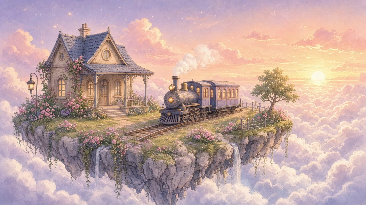 雲の上の小さな駅