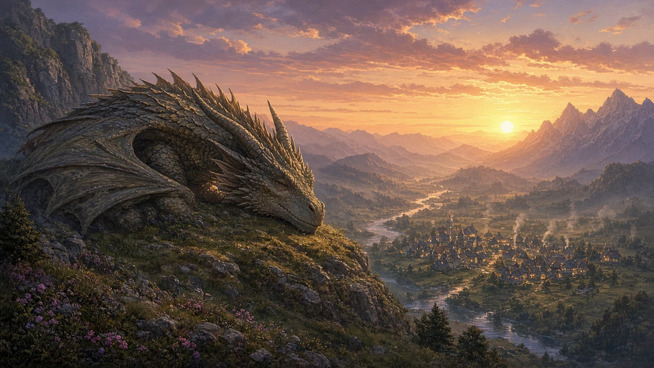 ドラゴンと夕焼けの谷